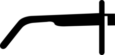 Google Glasses From Side View Digital Sketch Svg Design, Free Vectors File